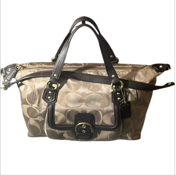 Coach Signature Campbell Satchel Shoulder Tote - Picture 10 of 10